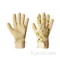 Série de jardin Imprimé gants velcro en latex doublés en spandex